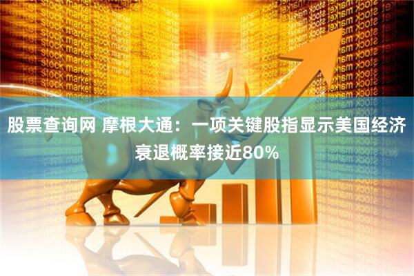 股票查询网 摩根大通：一项关键股指显示美国经济衰退概率接近80%